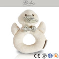 DU130315 15cm Duck plush stuffed animal baby wrist rattle